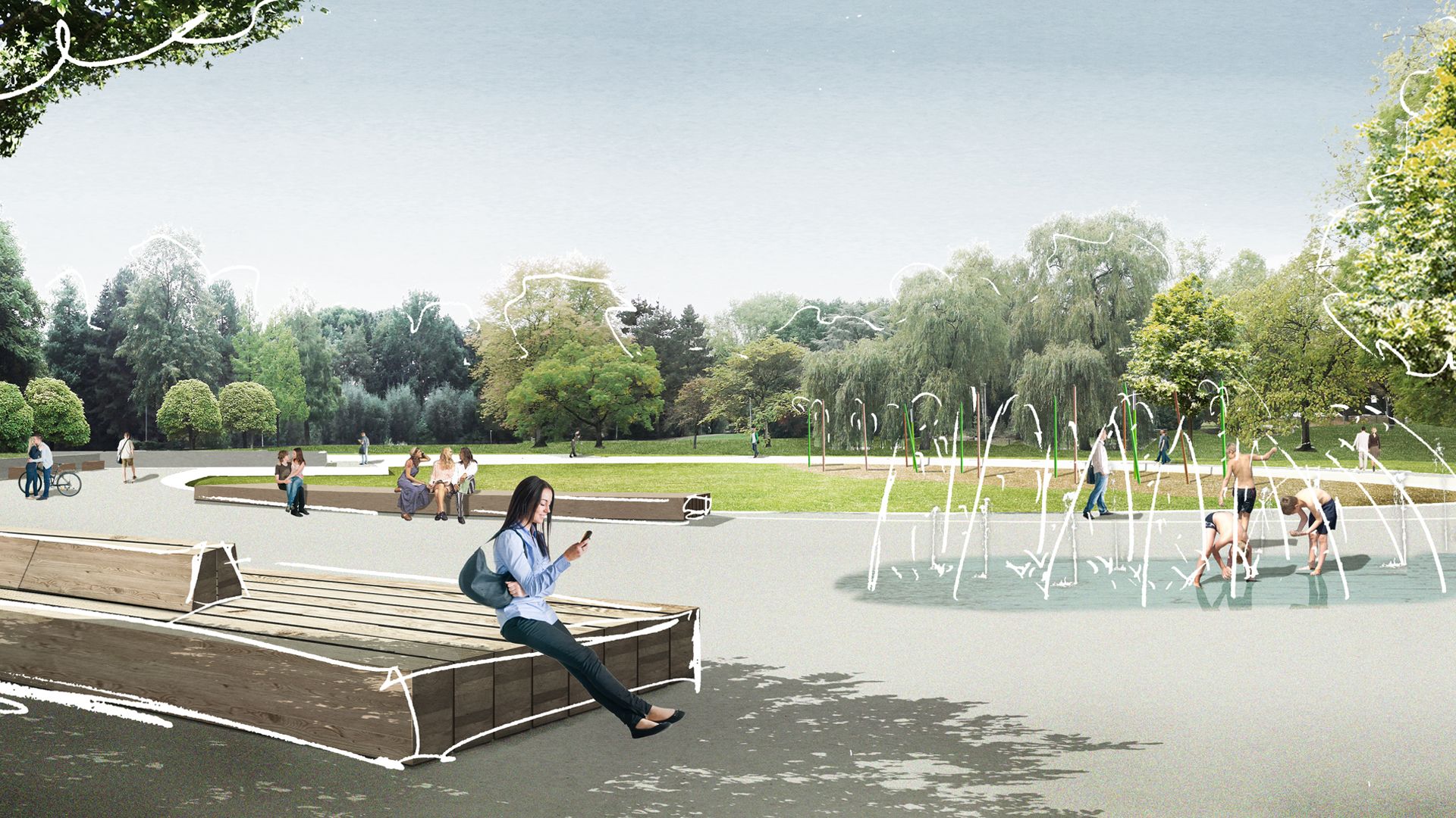 Freianlagen Freizeitpark Moers hermanns